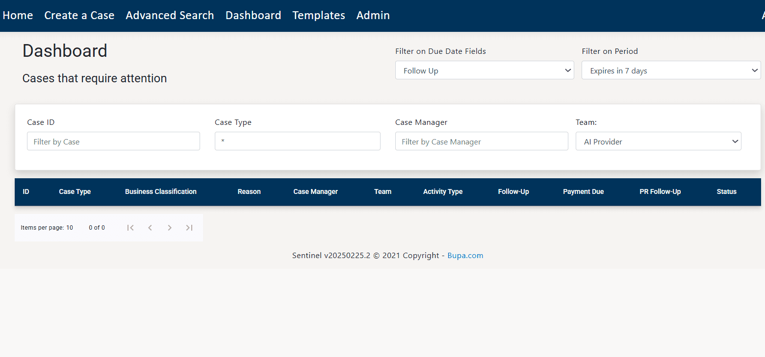 Dashboard